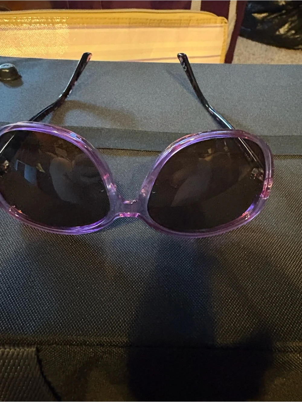 Prive Reveaux Purple Oversized Women's Sunglasses with Dark Lenses